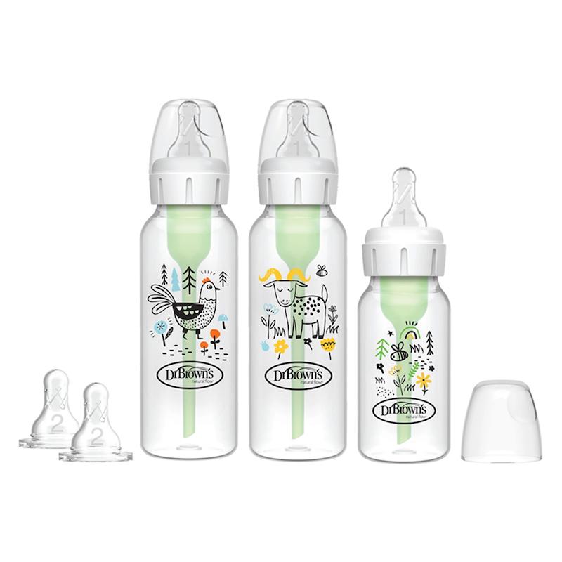 ست آغازین شیشه شیر طلقی باریک آپشن پلاس دکتر براونز DrBrowns WB کد sb03007-esx