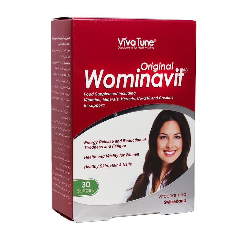 سافت ژل ومیناویت اوریجینال ویواتیون مناسب بانوان 30 عدد Viva Tune Wominavit Original 30 Softgels