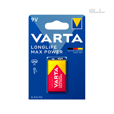 باتری کتابی وارتا مدل  Varta Longlife Max Power 9V