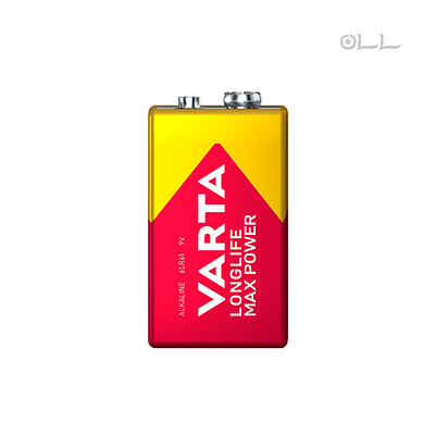 باتری کتابی وارتا مدل  Varta Longlife Max Power 9V