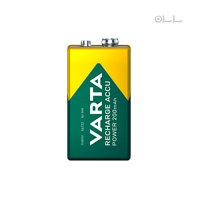 باتری کتابی قابل شارژ وارتا مدل  Varta Recharge Accu Power 9V 200 mAh