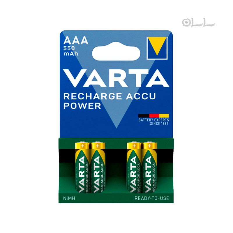 باتری نیم قلمی قابل شارژ وارتا مدل  Varta Recharge Accu Power AAA 550 mAh