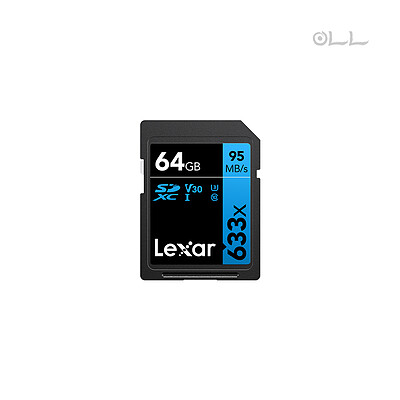 کارت حافظه SDHC لکسار ظرفیت 64 گیگابایت مدل Lexar High-Performance x633 Blue Series