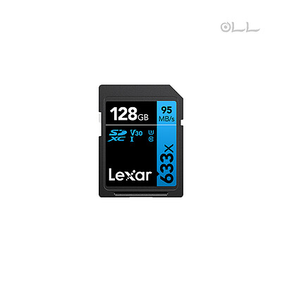 کارت حافظه SDHC لکسار ظرفیت 128 گیگابایت مدل Lexar High-Performance x633 Blue Series