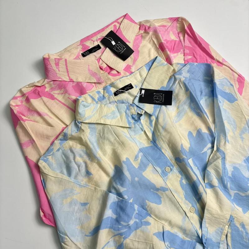 شومیز طرح دار باران کد: 5007