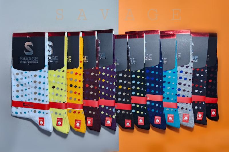 جوراب ساق بلند مردانه طرح حباب