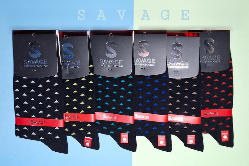 جوراب ساق بلند مردانه طرح مثلث