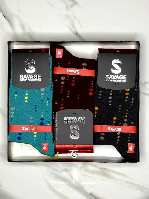 جوراب ساق بلند مردانه طرح اشک