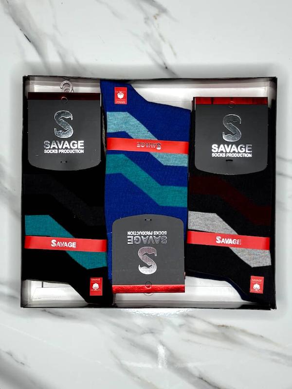 جوراب ساق بلند مردانه طرح رنگو