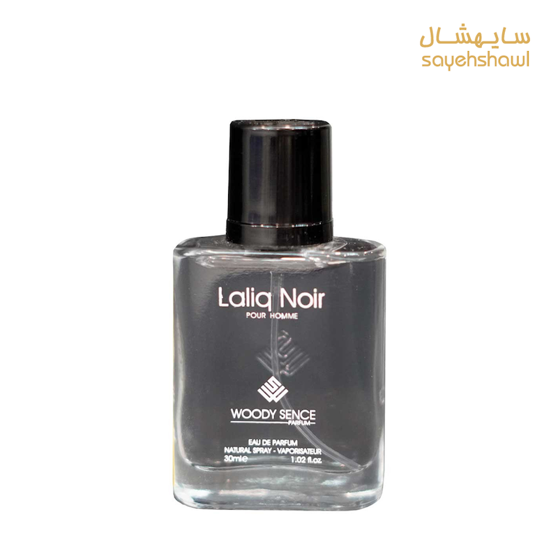 عطر جیبی مردانه وودی سنس مدل لالیک نویر Laliq Noir