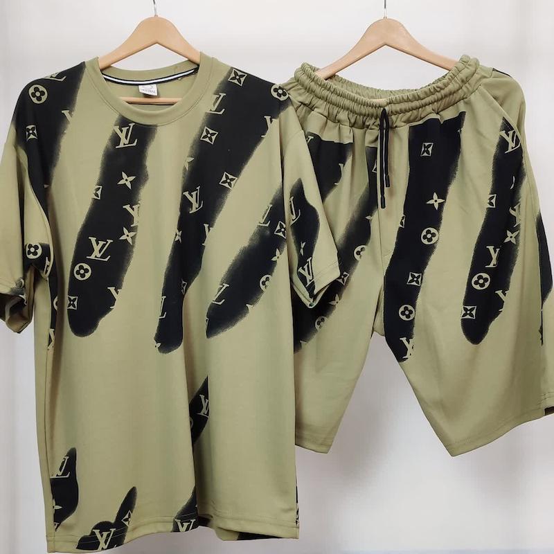 ست تی شرت و شلوارک ورزشی مردانه