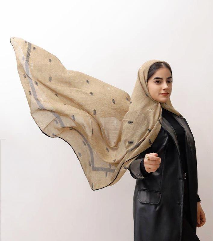 روسری گارزا طرح گندم کد 8721