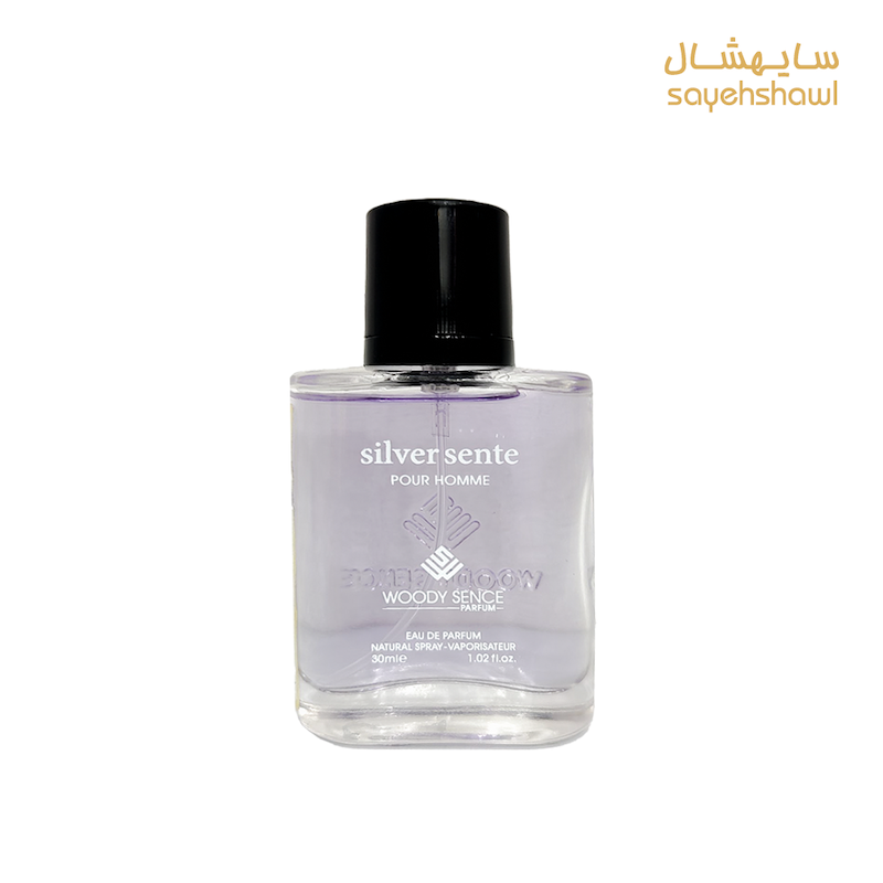 عطر جیبی مردانه وودی سنس مدل سیلور سنت Silver Sente 
