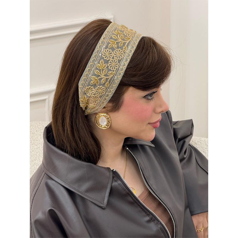 هدبند منجوق دوزی مجلسی کد 3855