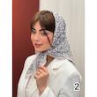 مینی اسکارف نخی طوسی 3519