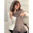 شال حریر ابریشم لبه دانتل گوچی کد 3878