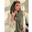 شال ساده نخی چروک بهاره دوریش کد 3895