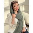 شال ساده نخی چروک بهاره دوریش کد 3895