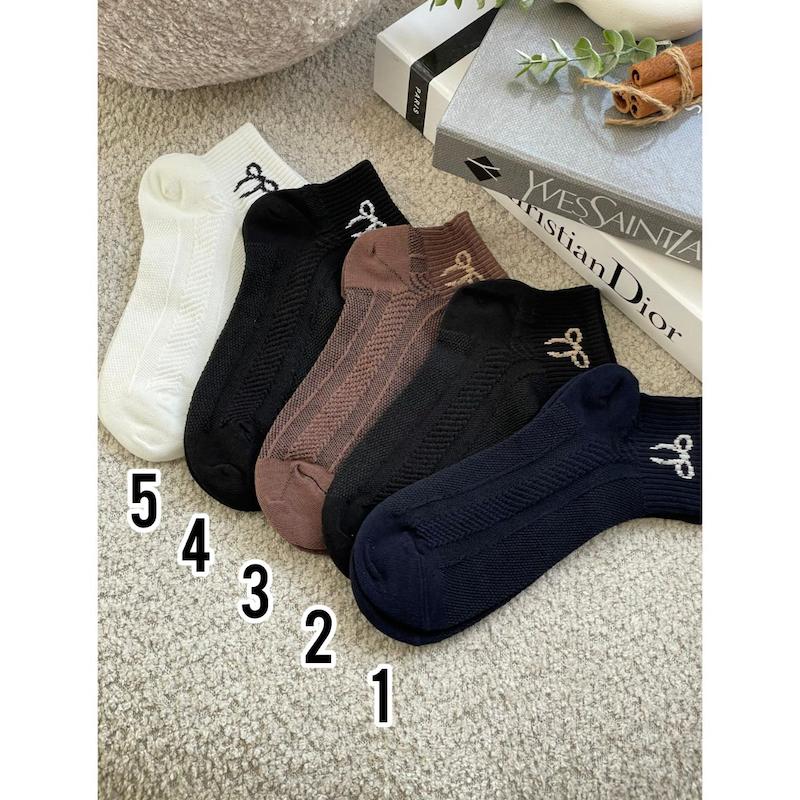 جوراب مچی نخ پنبه پاپیون کد 3906