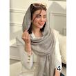 شال مجلسی ابریشم نخ زاپ دار کد 3866