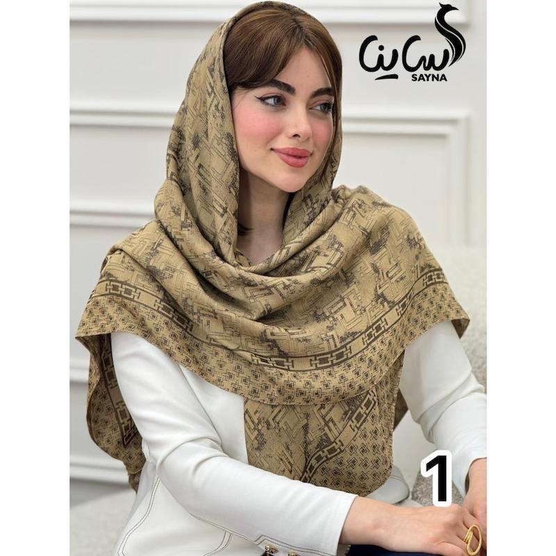 روسری مجلسی نخ ژاکارد کد3770 / مربع