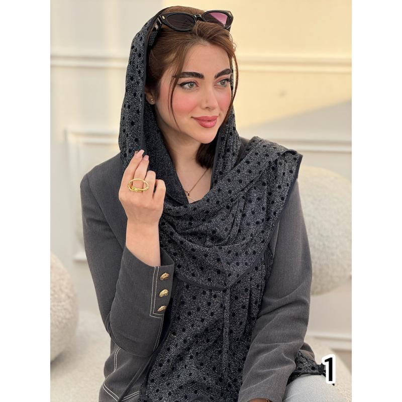 شال لمه مجلسی طرح برجسته دورگان کد 3936