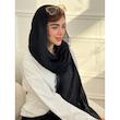 شال ساده نخی بهاره کبریتی دور ریش کد 4097