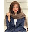 شال ابریشم نخ راه راه کد 3953