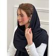 شال نخی پلیسه مشکی تمام لمه کد 3543