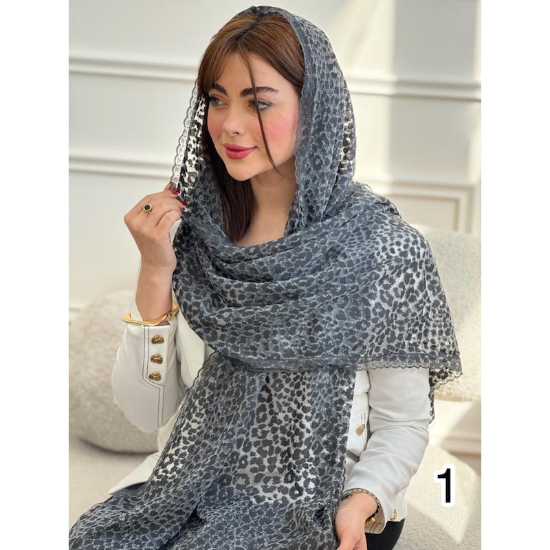 شال مجلسی حریر پلنگی کد 4215