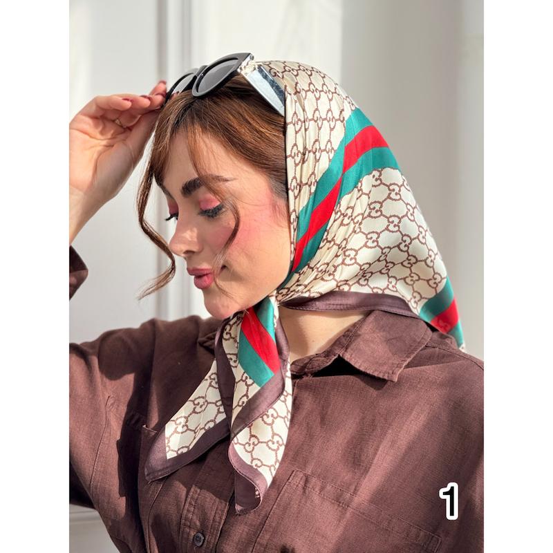 مینی اسکارف ابریشم مجلسی کد 4223