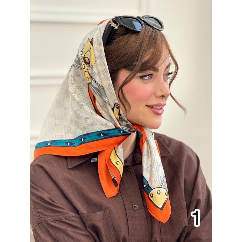 مینی اسکارف ابریشم مجلسی کد 4223/A