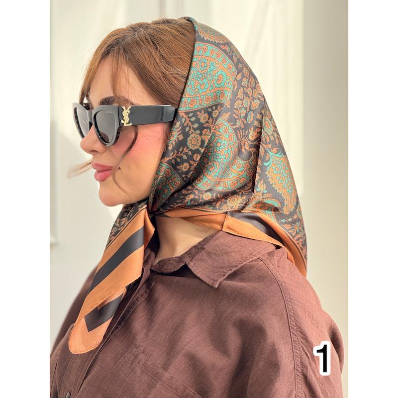 مینی اسکارف ابریشم مجلسی کد 4223/B