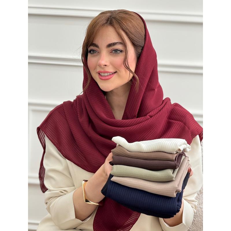 روسری نخی اسکالر ساده کد 4280