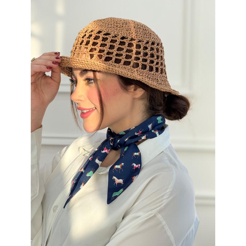 کلاه رافیا مدل فرانسوی کد 4302