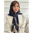 روسری نخی طرح Guess کد 4277
