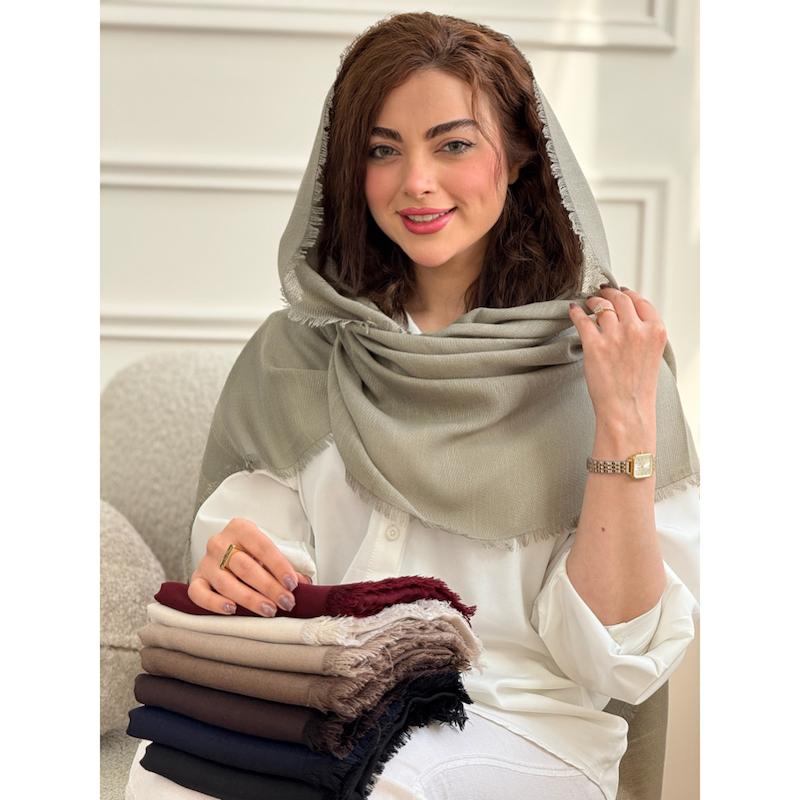 شال نخی ساده دورریش کد 4311