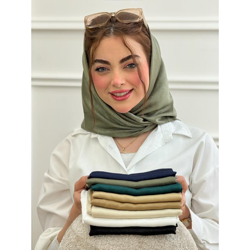 مینی اسکارف نخی ساده کوپرا کد 4314