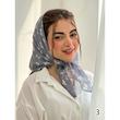 مینی اسکارف نخی طرح پروانه ای 3961 