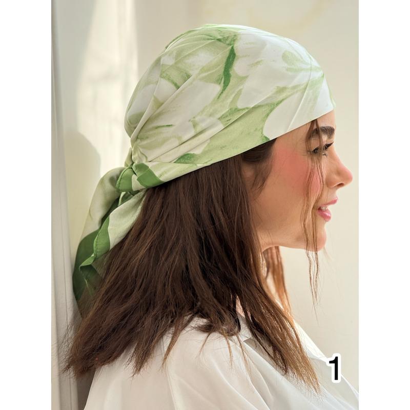 مینی اسکارف حریر ابریشم کد 4322