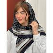 روسری نخی طرح کاناژ دیور کد 4277