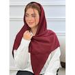روسری نخی ساده درختی دوردوخت کد 4413