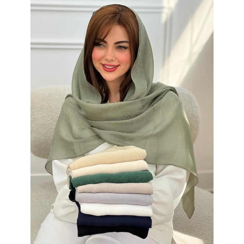 شال ابریشم لیزری طرح ترمه کد 4313