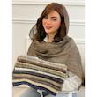 شال نخی کنفی چهارخونه لمه ظریف کد 4374