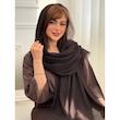 شال نخی پلیسه ساده دورریش کد 4465