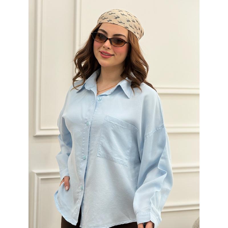 شومیز کتان سیلک کد 4478