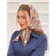 مینی اسکارف حریر ابریشم طرحدار کد 4322