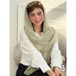 شال حریر کبریتی طرح شکوفه کد 4510