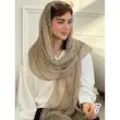 شال حریر کبریتی طرح شکوفه کد 4510