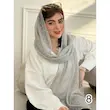 شال حریر کبریتی طرح شکوفه کد 4510